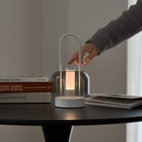 light-03357　USB ハンドル付き スモークグレー ポータブルランプ