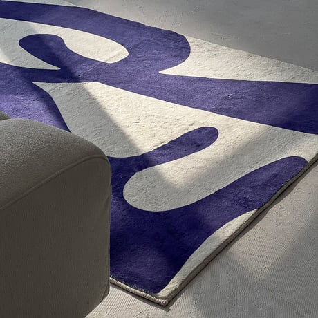 rug-03059　ラインアート ラグ 120cm×160cm