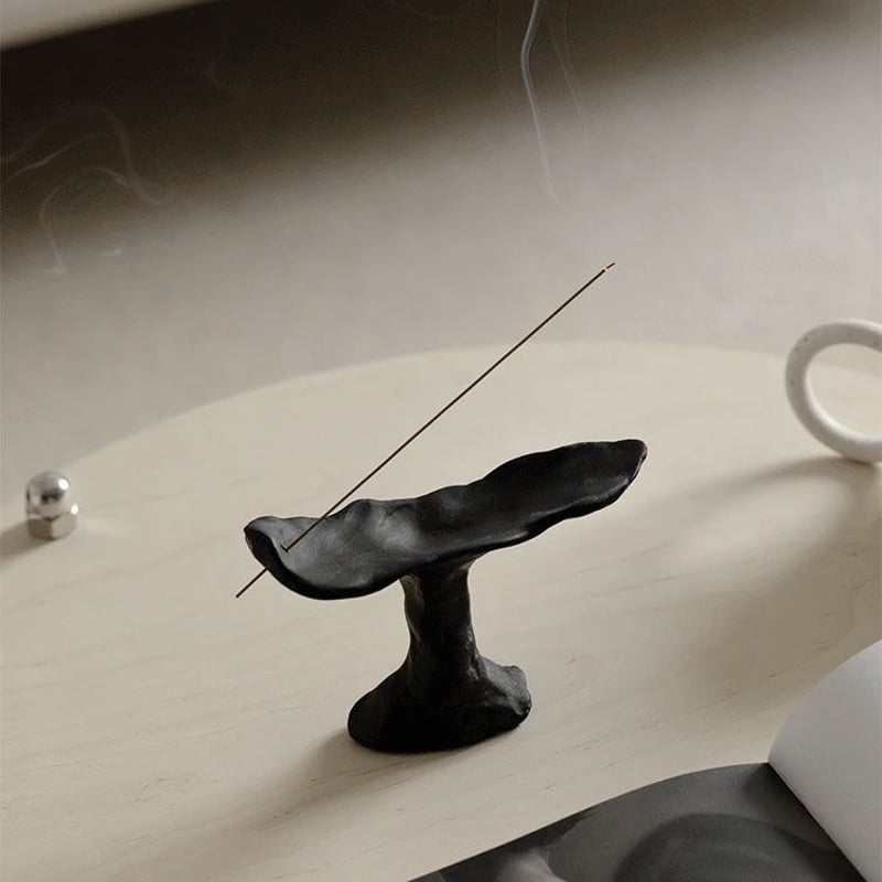 incenseholder-03074 クレイ コンポート型 インセンスホルダー
