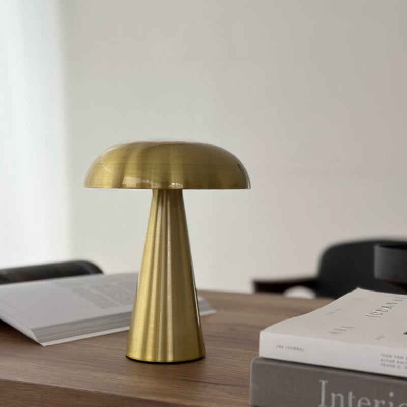 light-03134 USB mushroom テーブルランプ フルタッチ式 コードレス |