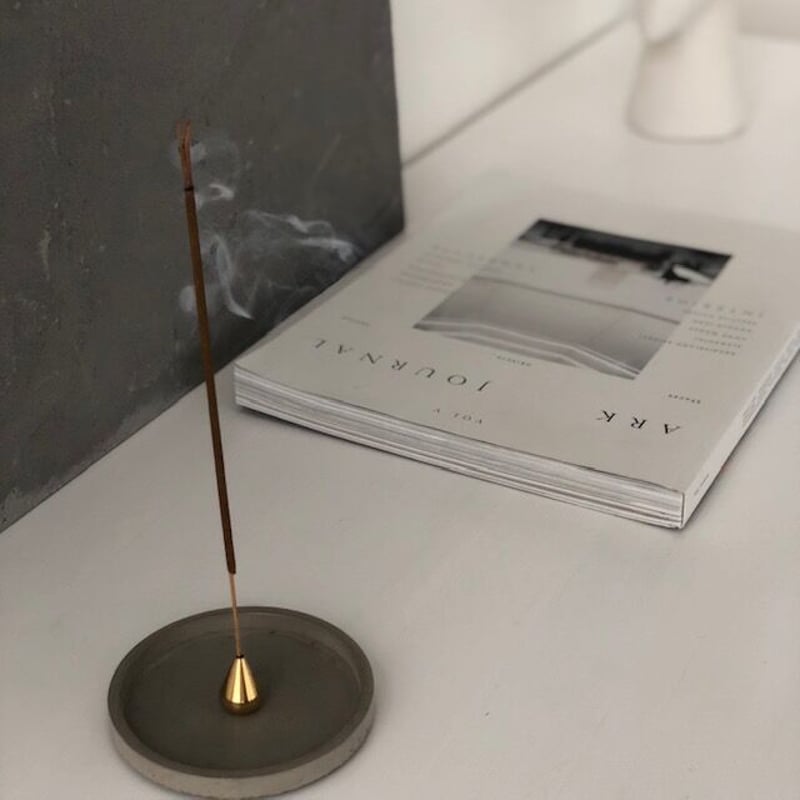 incenseholder-03024 セメント インセンスホルダー お香立て | ART O