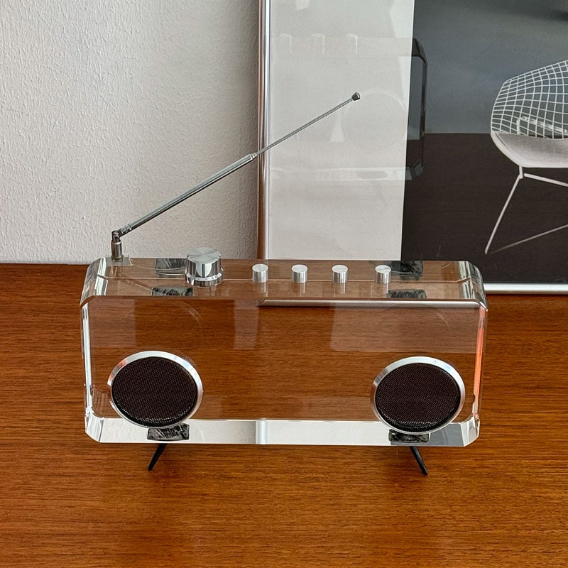 objet-03101 ガラス製 レトロ ラジカセ オブジェ | ART OF BLACK objet-03101 ガラス製 レトロ ラジカセ オブジェ | ART OF BLACK