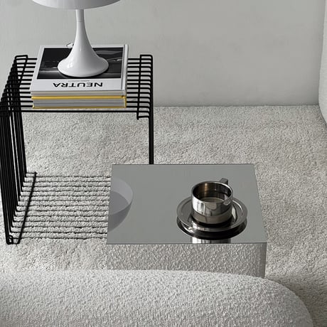 table-03170　アクリルミラー サイドテーブル