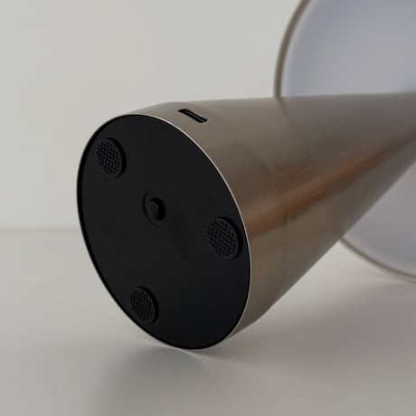 light-03379　USB mushroom シルバー テーブルランプ フルタッチ式 コードレス