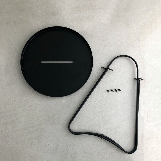 table-03028 ハンドル付き サイドテーブル アイアン ブラック