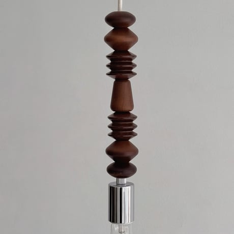 light-03360　wood block シルバーソケット ペンダントライト 口金E26