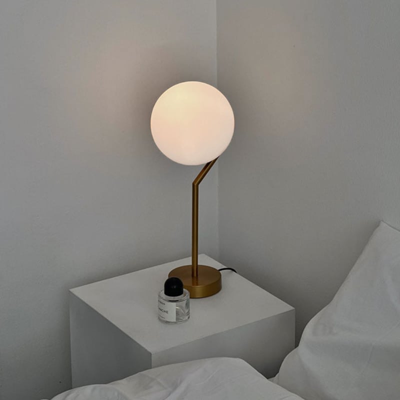 light-03217 USB bend ガラス ラウンドボール テーブルランプ LED 15