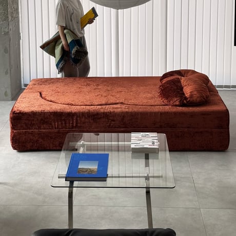 table-03225　ステンレスフレーム ガラステーブル 85cm