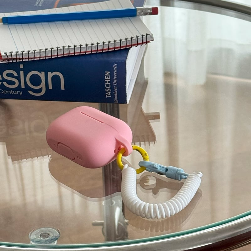 airpods-03006 マルチカラー コイルストラップ付き AirPods ケース | A