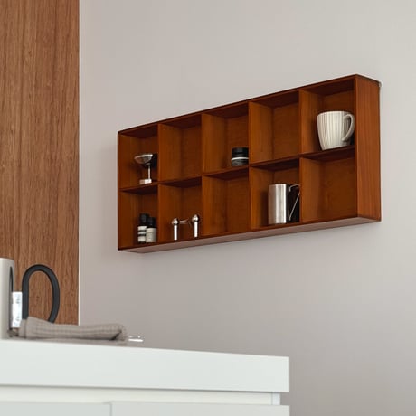 wallrack-03052　天然木 ウォールシェルフ 82×33cm