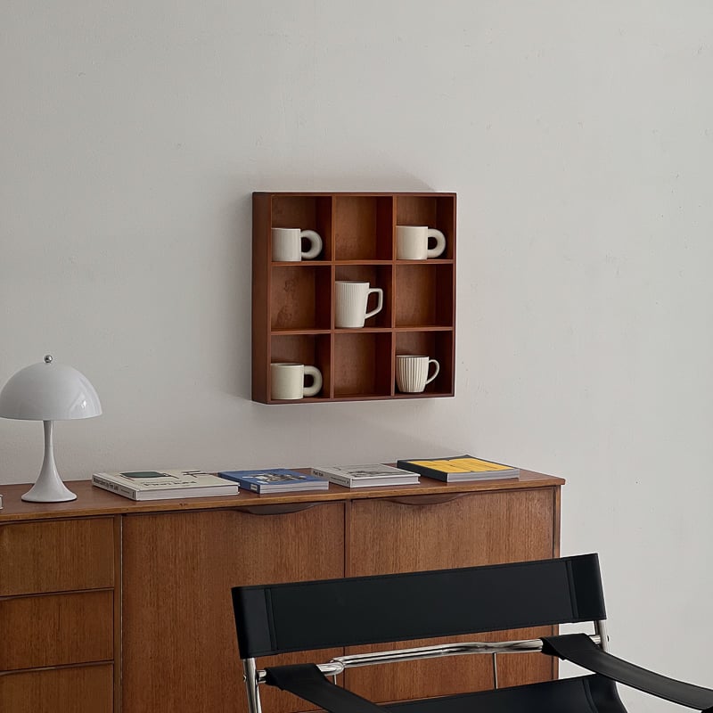 wallrack-03050 天然木 カップシェルフ 50×50cm | ART OF BLACK