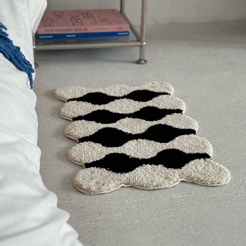 rug-03084 dot モノトーン デザインラグ 40cm×70cm / 60cm×105 rug-03084 dot モノトーン デザインラグ 40cm×70cm / 60cm×105