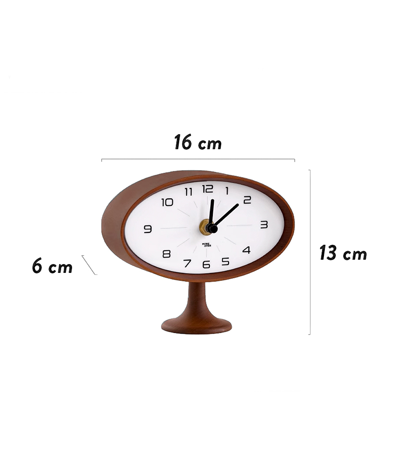 clock-03064 スペースエイジデザイン 天然木 テーブルクロック clock-03064 スペースエイジデザイン 天然木 テーブルクロック