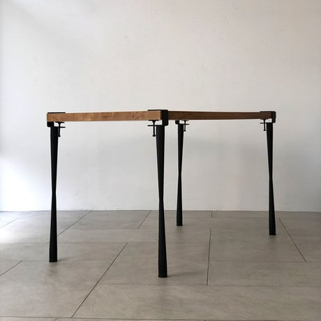table-03070　Constriction 4本set クランプ アイアンレッグ テーブル脚 高さ71cm