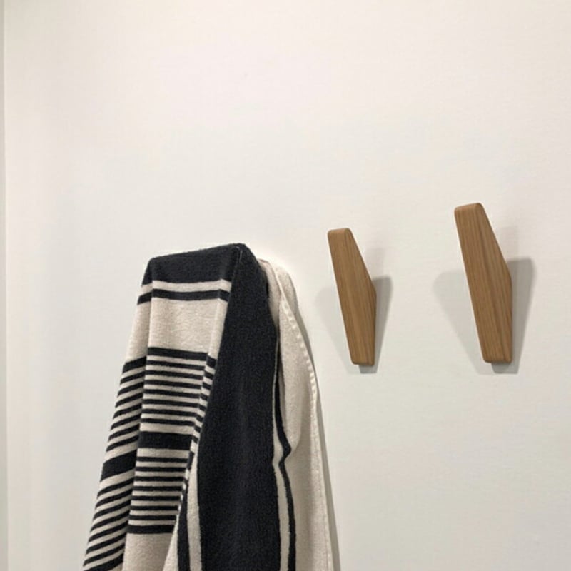 wall-03035 ウッド 無垢材 フック ウォールフック 2cm×8cm×14cm 壁飾り