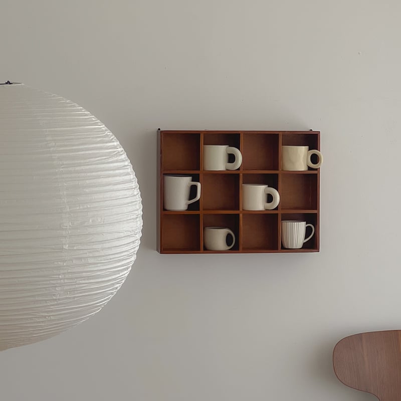 wallrack-03049 天然木 カップシェルフ 52×40cm | ART OF BLACK