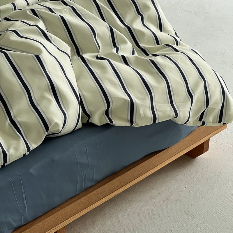 beddingsets-03009 cream×navy シックシンストライプ 布団 beddingsets-03009 cream×navy シックシンストライプ 布団