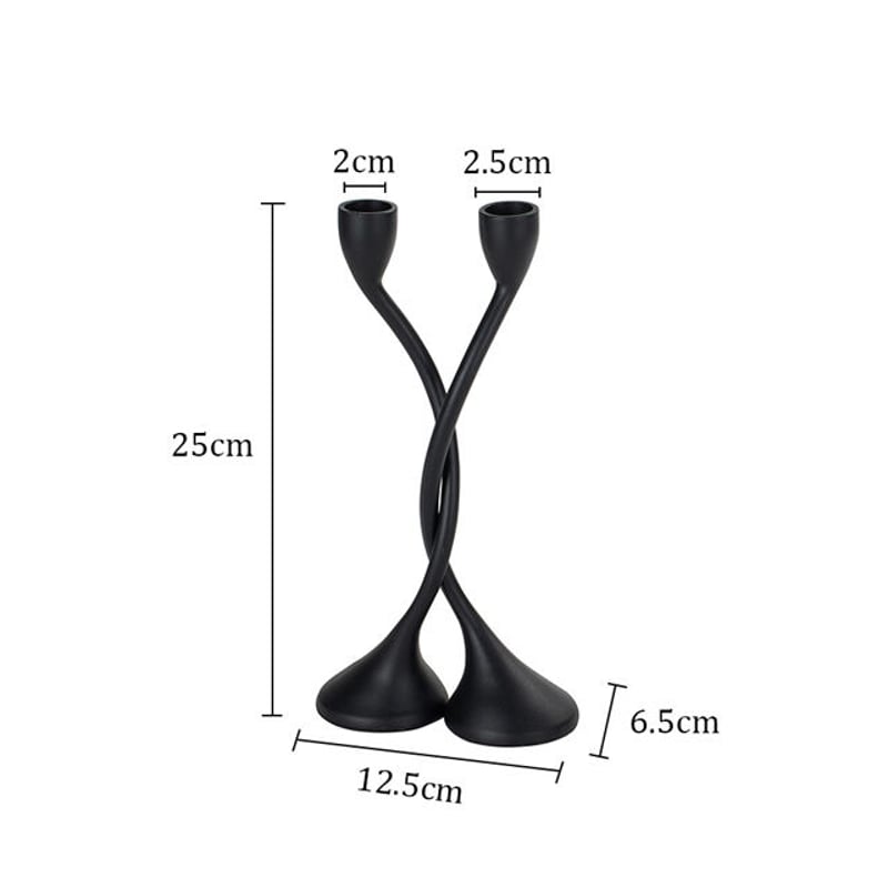 candle-03092 Twin ブラック キャンドルスタンド | ART OF BLACK