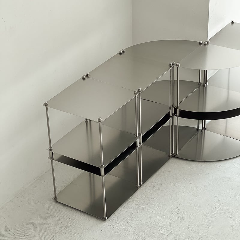 rack-03064 ステンレス スクエア型 モジュールシェルフ | ART OF BLACK