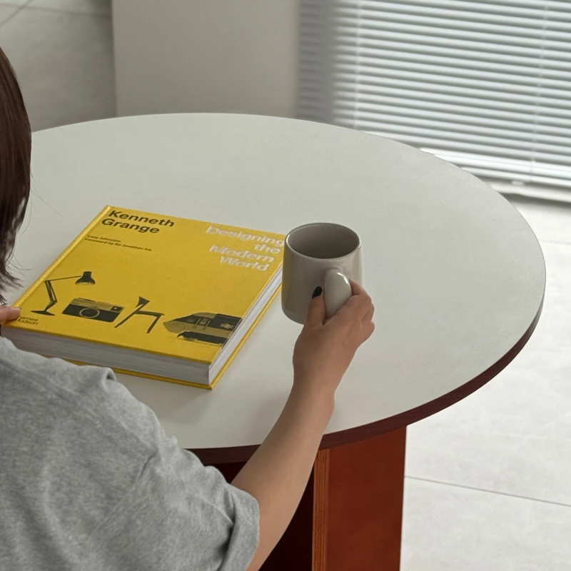 table-03191 ブラウン ホールレッグ ラウンドテーブル 80cm | ART OF