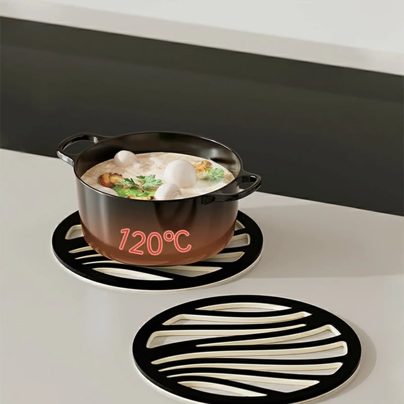 potstand-03041 バイカラー 鍋敷き コースター 同色同型3枚セット