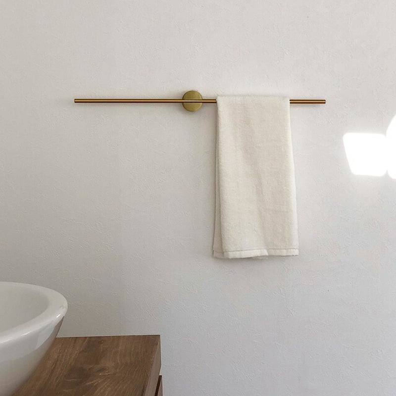 wall-03063 GOLD タオルハンガー ウォールハンガー バー | ART