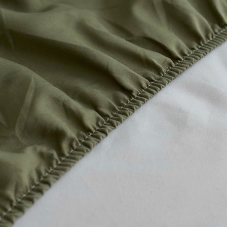 beddingsets-03087　beige×charcoal ダブルストライプ 布団カバーセット