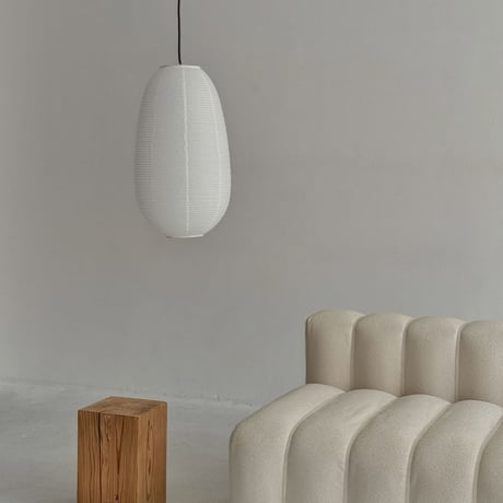 light-03313　Oblong Rice Paper Shade 和紙 ペンダントライト