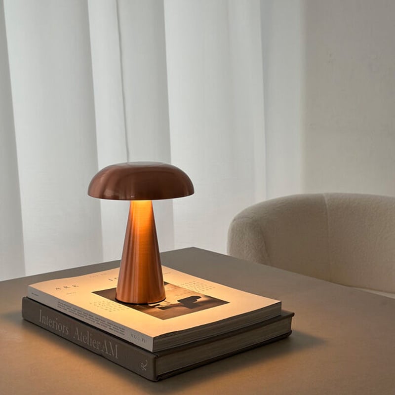 light-03134 USB mushroom テーブルランプ フルタッチ式 コードレス |