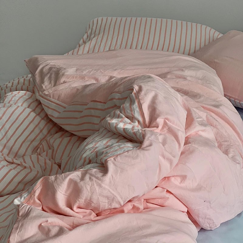 ラルフローレン　クイーンシーツ　ピンクストライプ ラルフ ローレン ホーム RALPH LAUREN HOME シアサッカー ストライプ