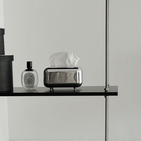 予約販売6月下旬～7月上旬頃発送予定　tissuebox-03031　シルバー ティッシュケース