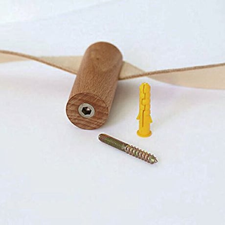 sanitary-03014　エコレザー 真鍮 ウッド ブナ トイレットペーパーホルダー