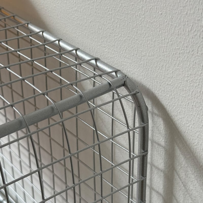 rack-03042 シルバー スタンド付き スチールメッシュ ワイド2段 rack-03042 シルバー スタンド付き スチールメッシュ ワイド2段