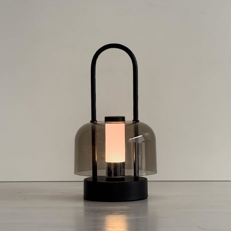 light-03357　USB ハンドル付き スモークグレー ポータブルランプ