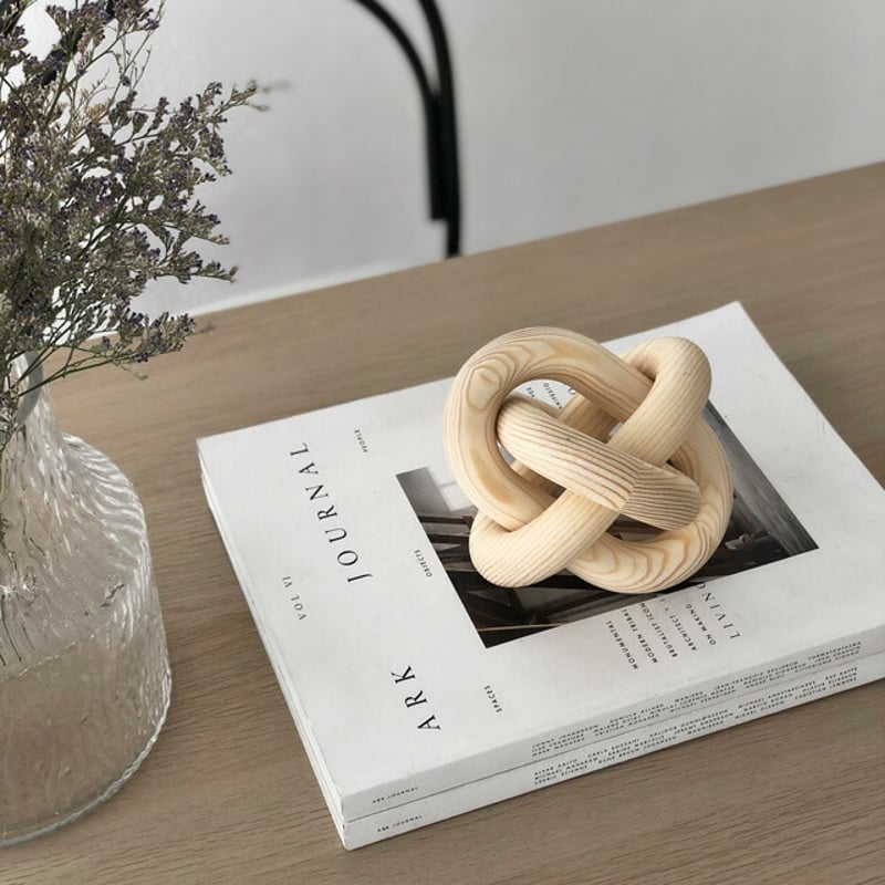 objet-03078 banji ウッドオーバルリングオブジェ | ART OF BLACK