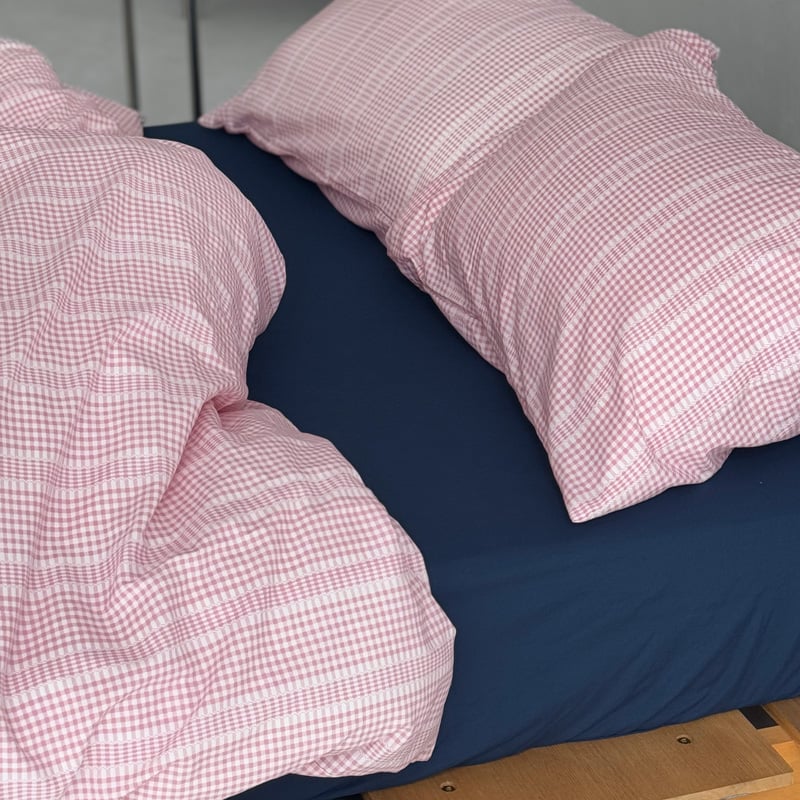 beddingsets-03084 pink マルチギンガムチェック 布団カバー