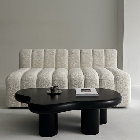sofa-03003　受注販売　ブークレ モジュールソファ オフホワイト W75cm