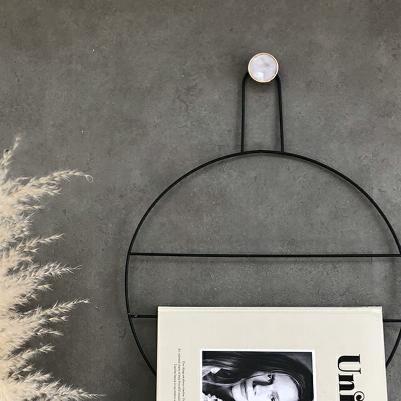 wall-03002 ウォールフック 真鍮 ゴールド 4cm マーブル 壁飾り | ART O