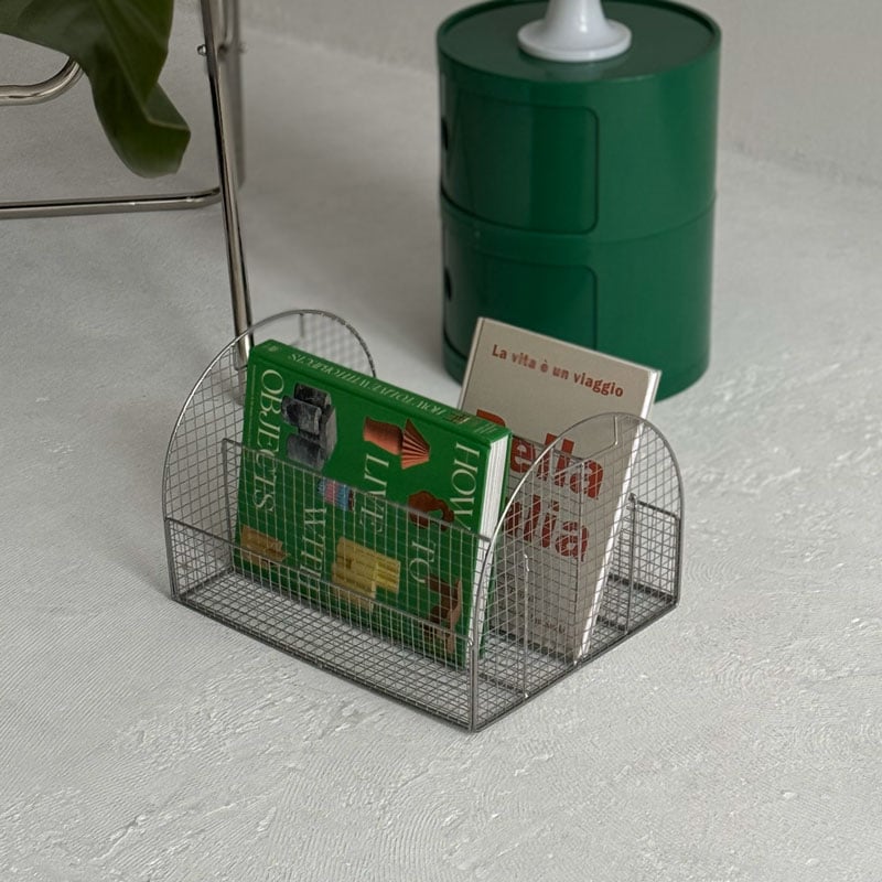 magazinerack-03029 アーチ型 アイアンメッシュ マガジンラック magazinerack-03029 アーチ型 アイアンメッシュ マガジンラック