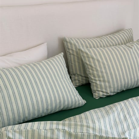 pillowcase-03008　クラスターストライプ 枕カバー 2枚セット