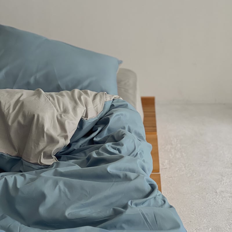 グレー ダブルカバーセット メッセージ入り beddingsets-03016 gray×pink リバーシブル 布団カバーセット | A