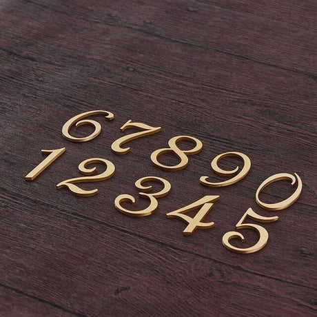 sign-03003　50mm 真鍮 ハウスナンバー 数字
