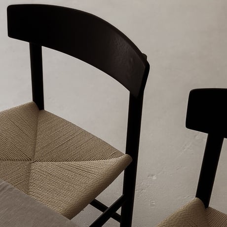 chair-03036　 受注販売　ブラック ペーパーコード チェア