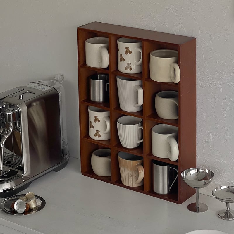 wallrack-03049 天然木 カップシェルフ 52×40cm | ART OF BLACK