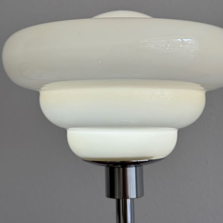 light-03278　USB cream ガラスシェード テーブルランプ