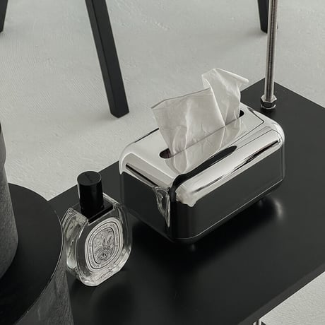 予約販売6月下旬～7月上旬頃発送予定　tissuebox-03031　シルバー ティッシュケース