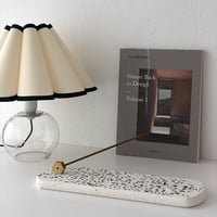 incenseholder-03016　テラゾー オーバル インセンスホルダー お香立て