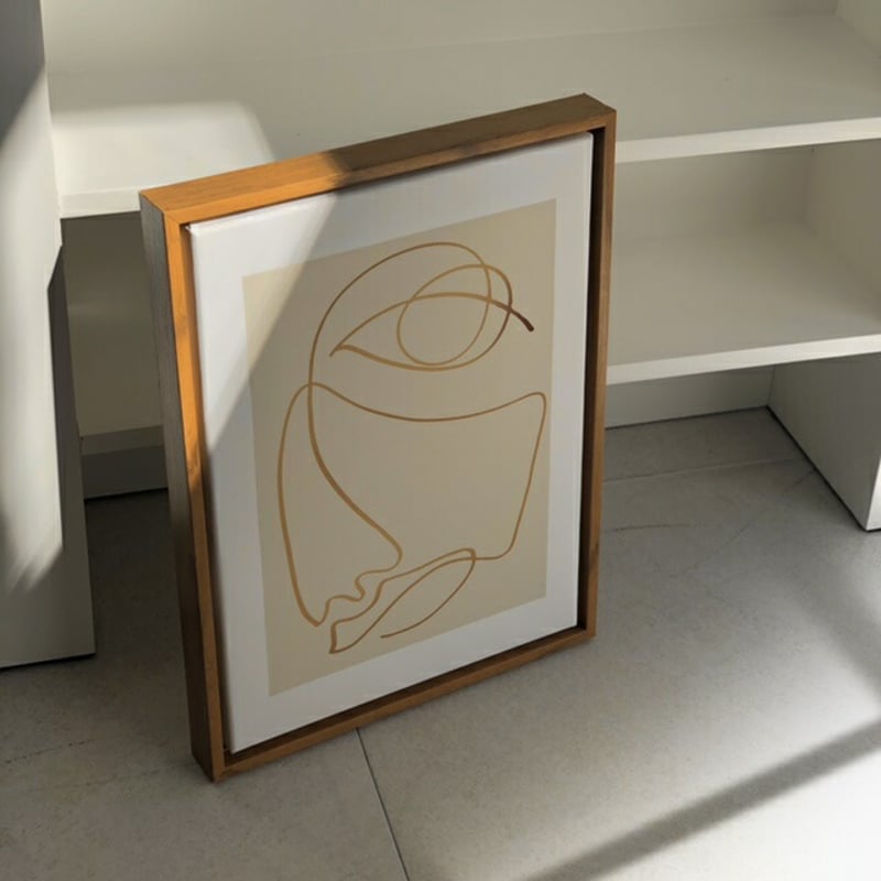 poster-03018 Face line アートポスター フレーム付き 40×30cm |