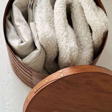 box-03030　大中小3個セット 天然木 ラウンド SHAKER BOX シェーカーボックス ブラウン