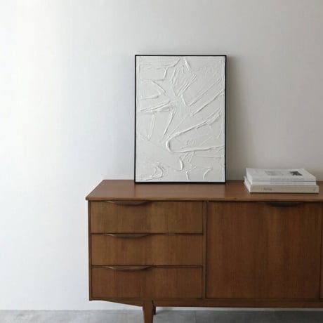 予約販売7月中旬～7月下旬頃発送予定　poster-03052　Texture-White アート絵画 油絵 手書き 70×50cm